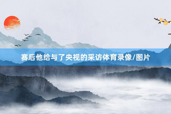 赛后他给与了央视的采访体育录像/图片