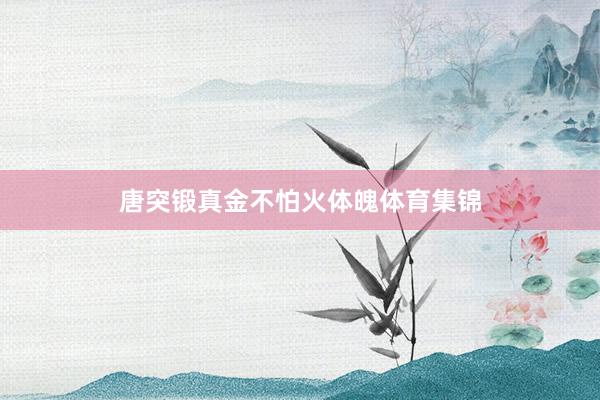 唐突锻真金不怕火体魄体育集锦