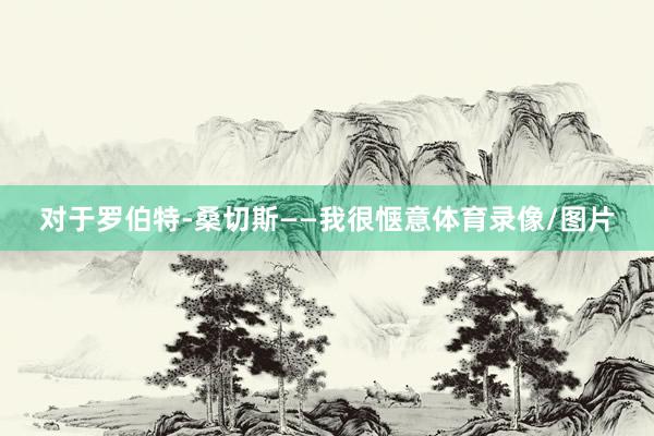对于罗伯特-桑切斯——我很惬意体育录像/图片