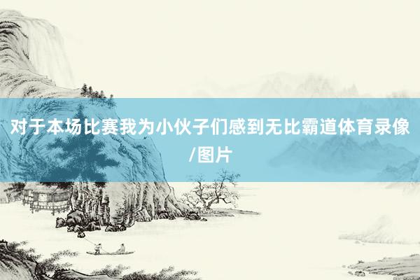 对于本场比赛 我为小伙子们感到无比霸道体育录像/图片