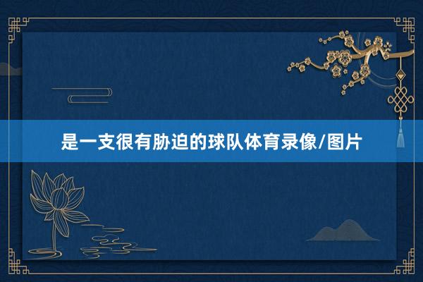 是一支很有胁迫的球队体育录像/图片