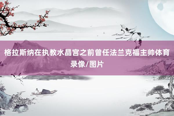 格拉斯纳在执教水晶宫之前曾任法兰克福主帅体育录像/图片