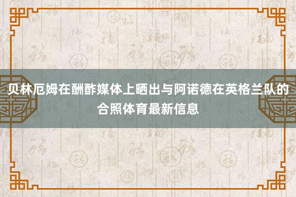 贝林厄姆在酬酢媒体上晒出与阿诺德在英格兰队的合照体育最新信息