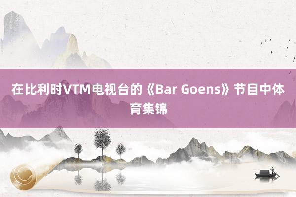 在比利时VTM电视台的《Bar Goens》节目中体育集锦
