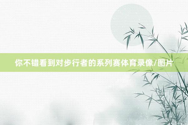 你不错看到对步行者的系列赛体育录像/图片