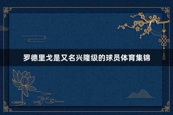 罗德里戈是又名兴隆级的球员体育集锦