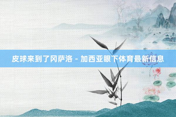 皮球来到了冈萨洛 - 加西亚眼下体育最新信息