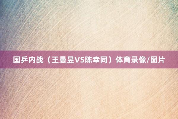 国乒内战（王曼昱VS陈幸同）体育录像/图片