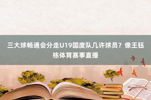 三大球畅通会分走U19国度队几许球员？像王钰栋体育赛事直播