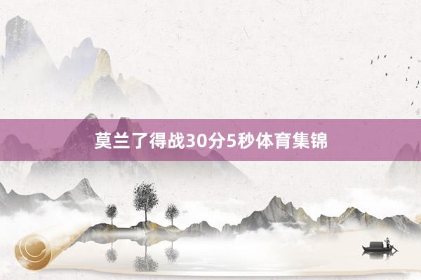 莫兰了得战30分5秒体育集锦