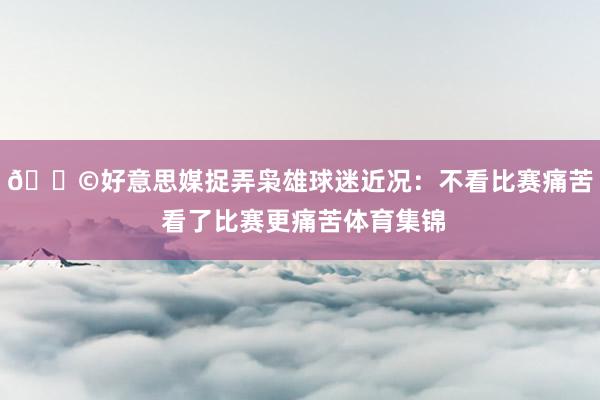 😩好意思媒捉弄枭雄球迷近况：不看比赛痛苦 看了比赛更痛苦体育集锦