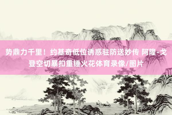 势鼎力千里！约基奇低位诱惑驻防送妙传 阿隆-戈登空切暴扣重锤火花体育录像/图片