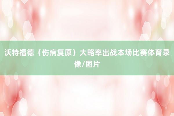 沃特福德（伤病复原）大略率出战本场比赛体育录像/图片